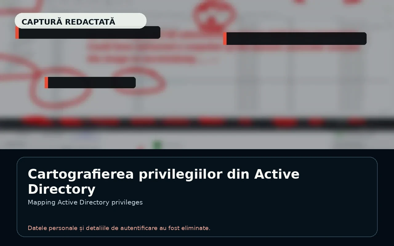 Redacted screenshot representing the Active Directory structure