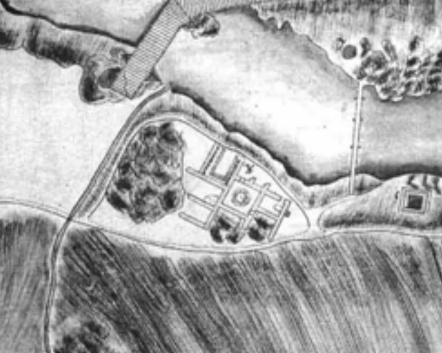 Planul austriac din 1774 al băilor romane de la Mehadia, cu încăperi și bazine