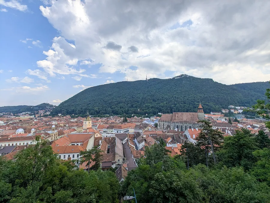 Brașov old town with the Black Church