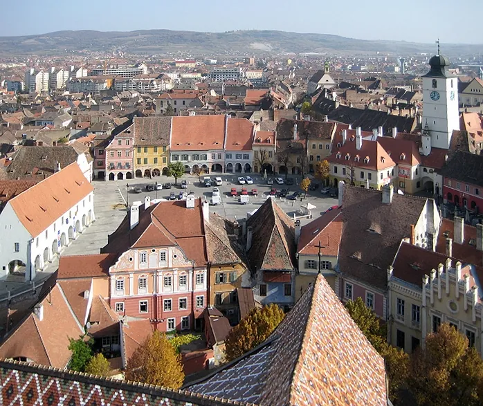 Sibiu seen from above