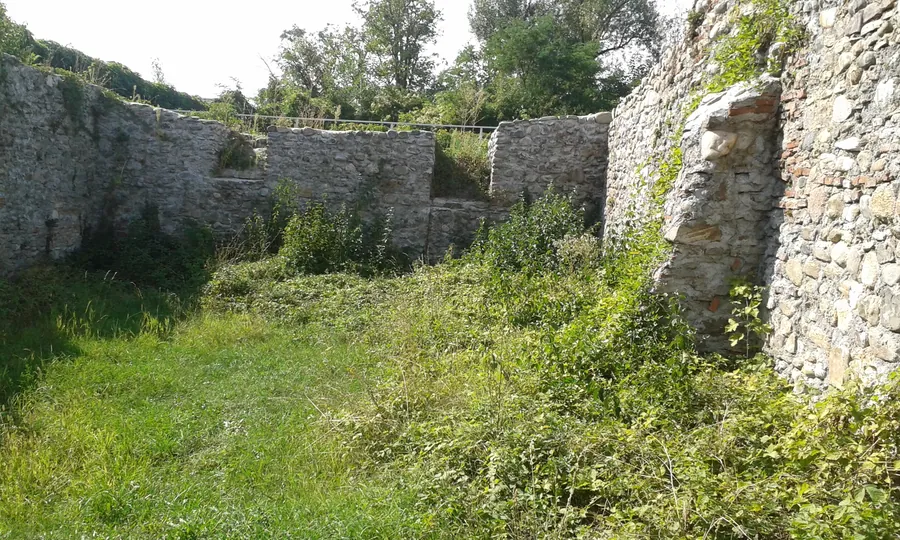 Zidurile de piatră ale Curții Domnești de la Curtea de Argeș