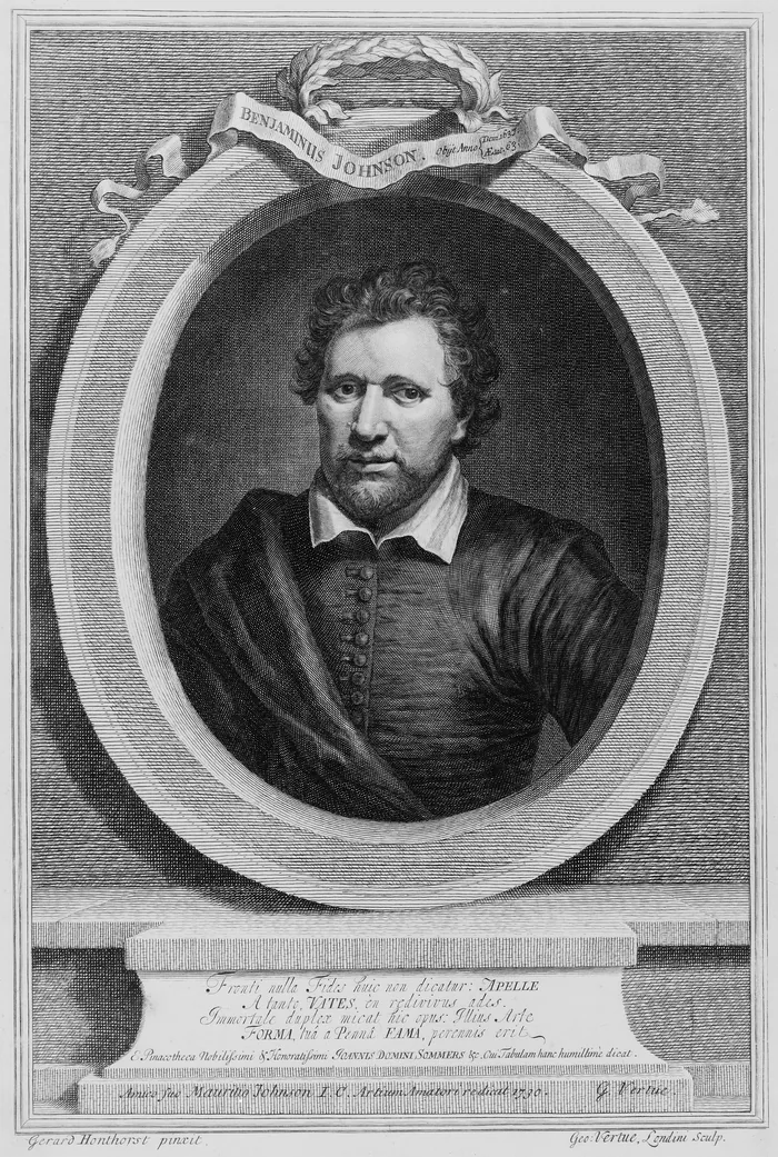 Engraved portrait of Ben Jonson, 1730