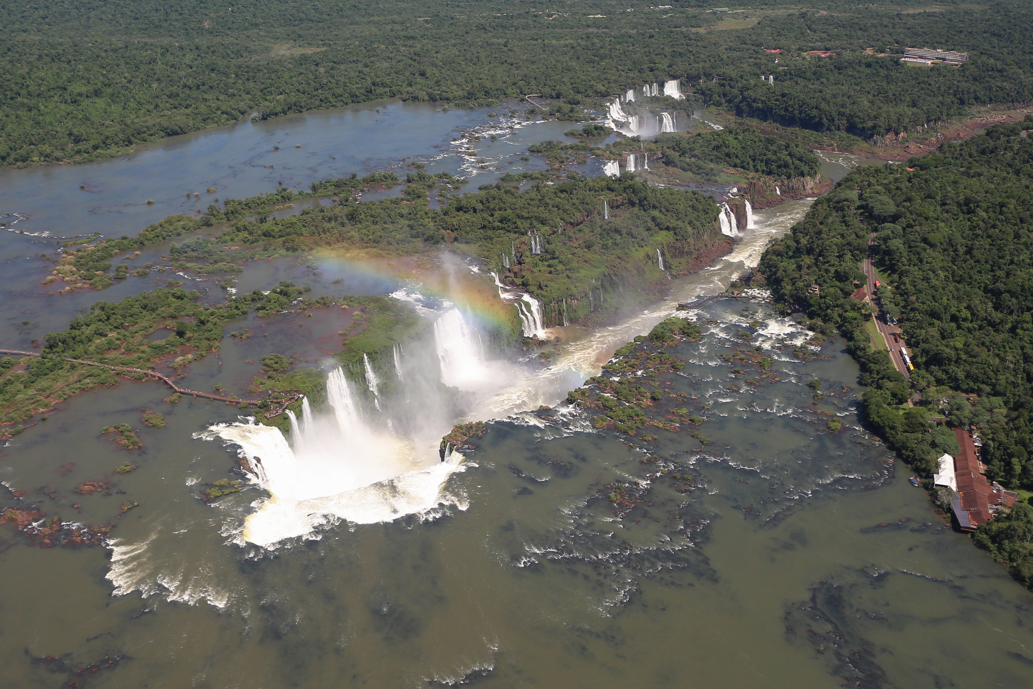 Cascada Iguazu văzută dinspre partea braziliană, 2018