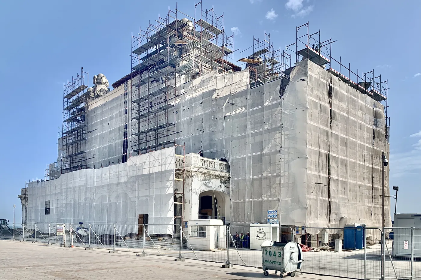 Cazinoul în șantier, la 26 septembrie 2020