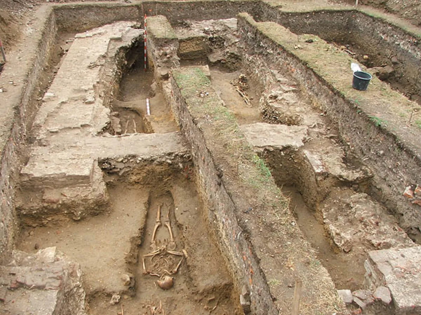 The Bizere Monastery site at Frumușeni. The Benedictine abbey recorded in 1183 is now an archaeological dig.