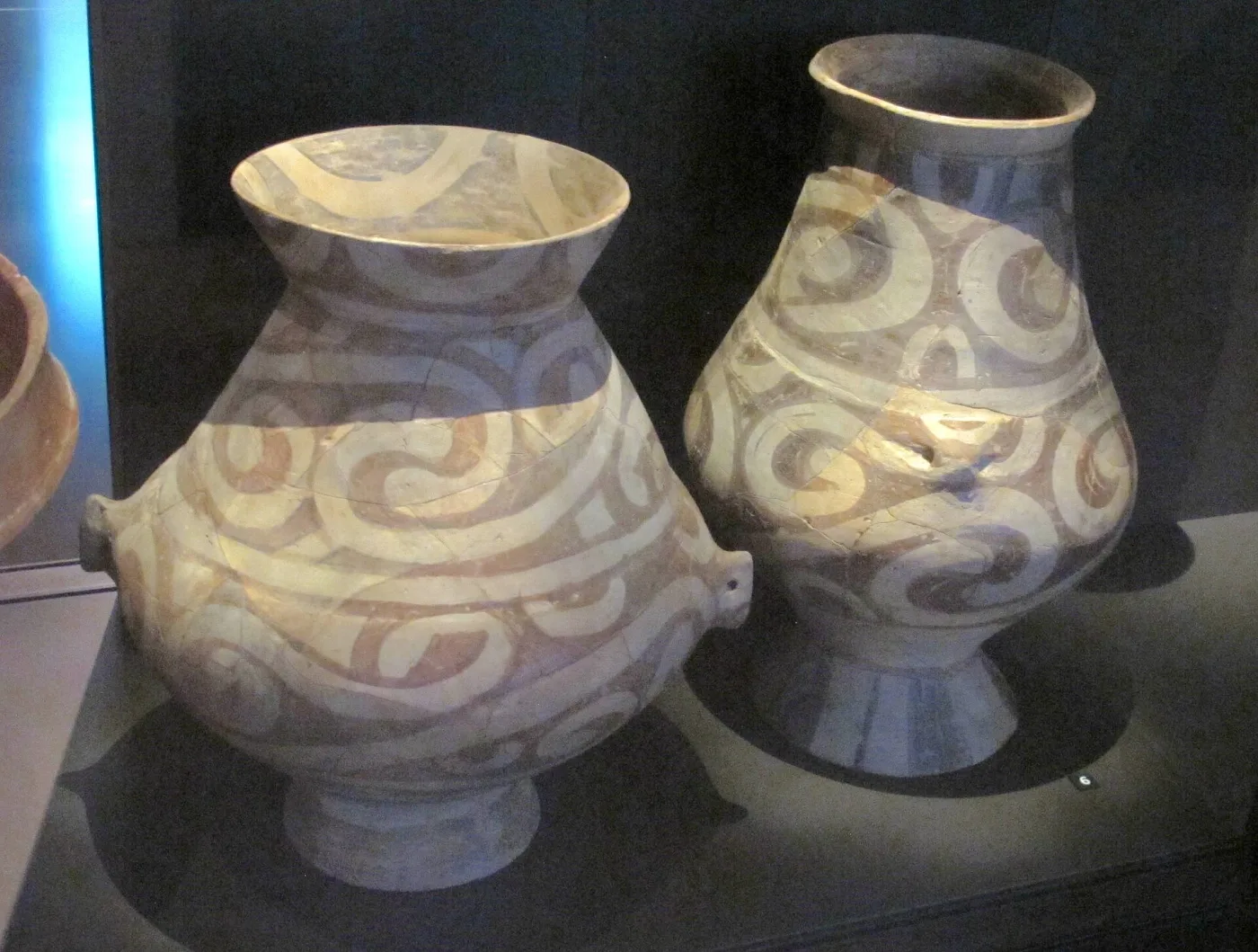Painted Cucuteni pottery, fifth and fourth millennia BC. The culture is named after the village in Iași county where it was first excavated, in 1884.