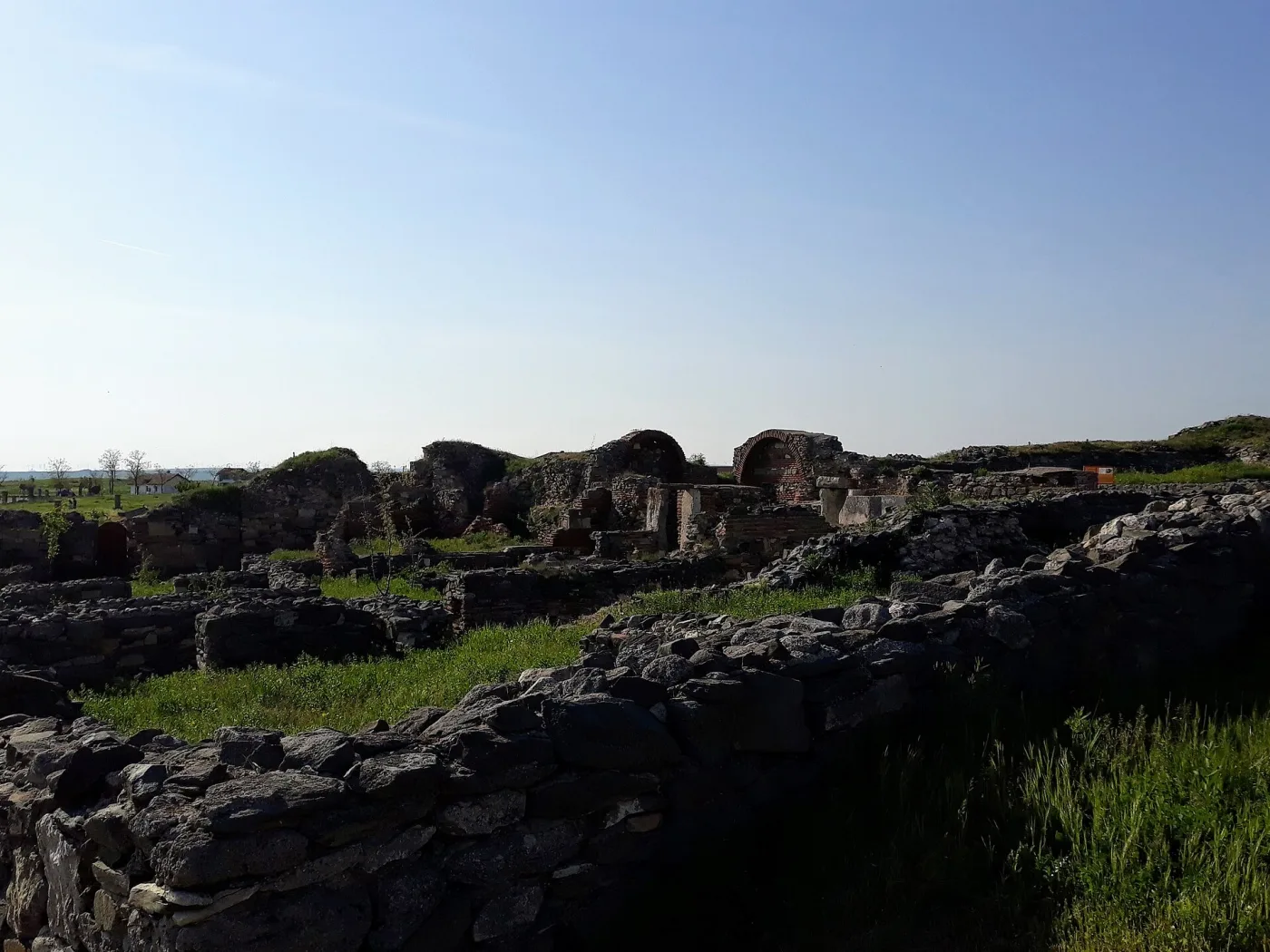Histria, on the shore of Sinoe lagoon. The city was founded by Greek colonists in the seventh century BC and lived on until the seventh century AD.