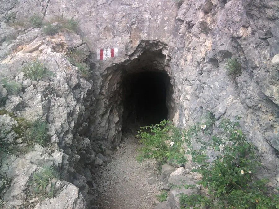 Cheile Nerei în sectorul La Tunele.
