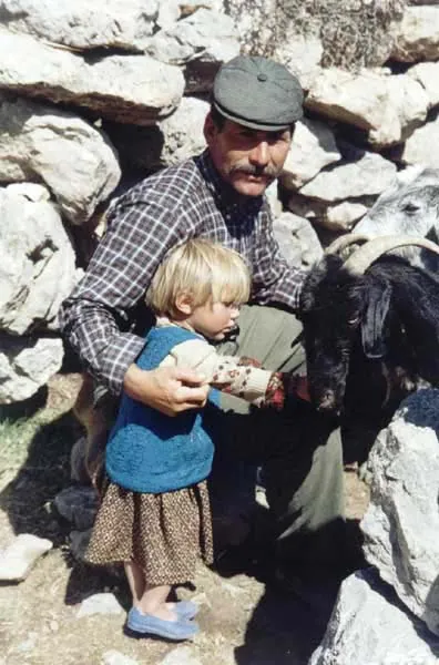 A Yörük father with his daughter