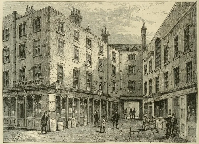 Garraway’s Coffee House, pre-demolition sketch