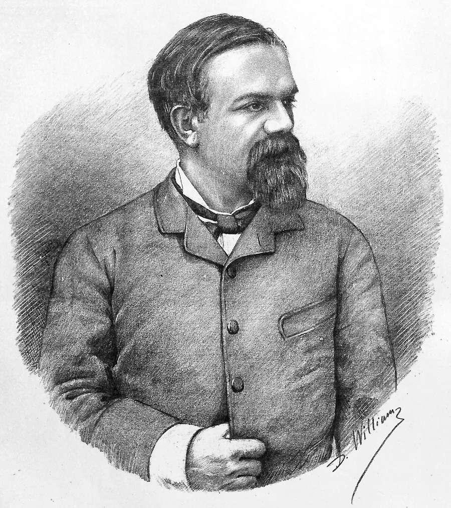 Titu Maiorescu în 1881, litografie de D. William. În 1868 scrisese că „forma fără fond nu numai că nu aduce nici un folos, dar este de-a dreptul stricăcioasă”.