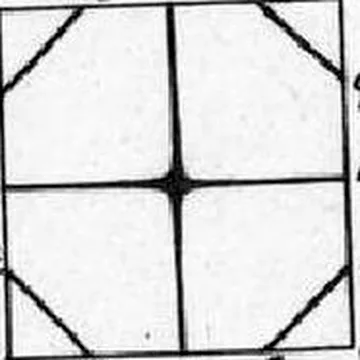 Figure 101 from Chladni’s plates, 1787. Note of the 25 cm brass plate: 445 Hz, A4.