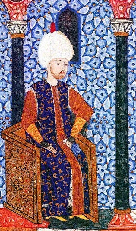 Soliman primindu-l pe Barbarossa, miniatură din 1558