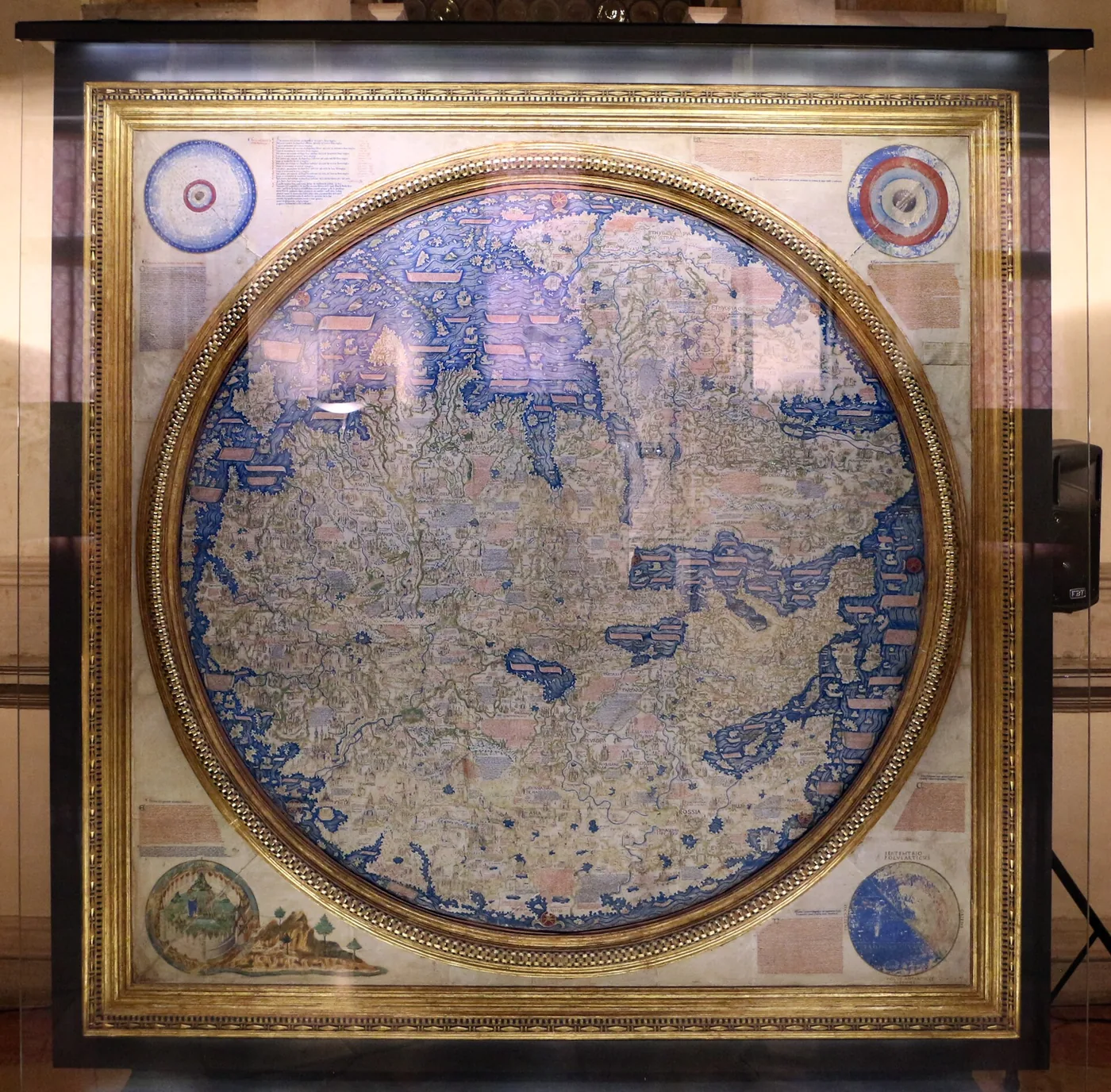 Detail from Fra Mauro's world map, about 1450.