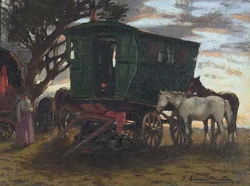 Caravana pictată de Morton: lumea romani de unde pleacă gadjo