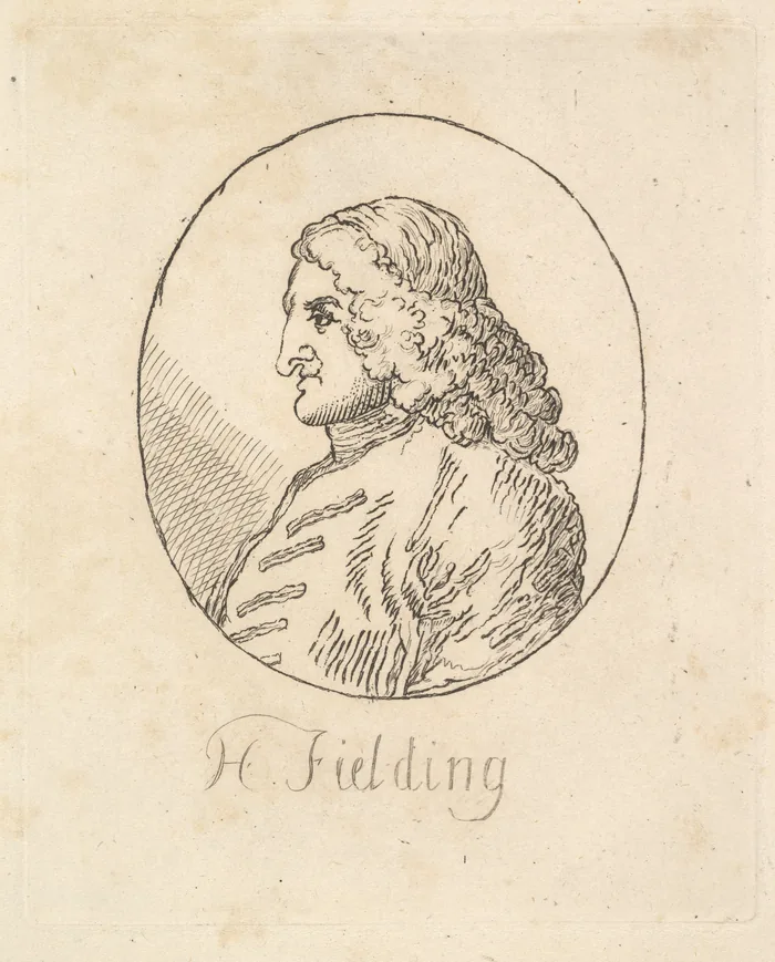 Engraved portrait of Henry Fielding, nineteenth-century impression after Hogarth