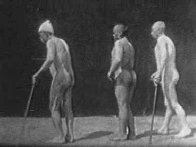 Frames from Gheorghe Marinescu's films of patients