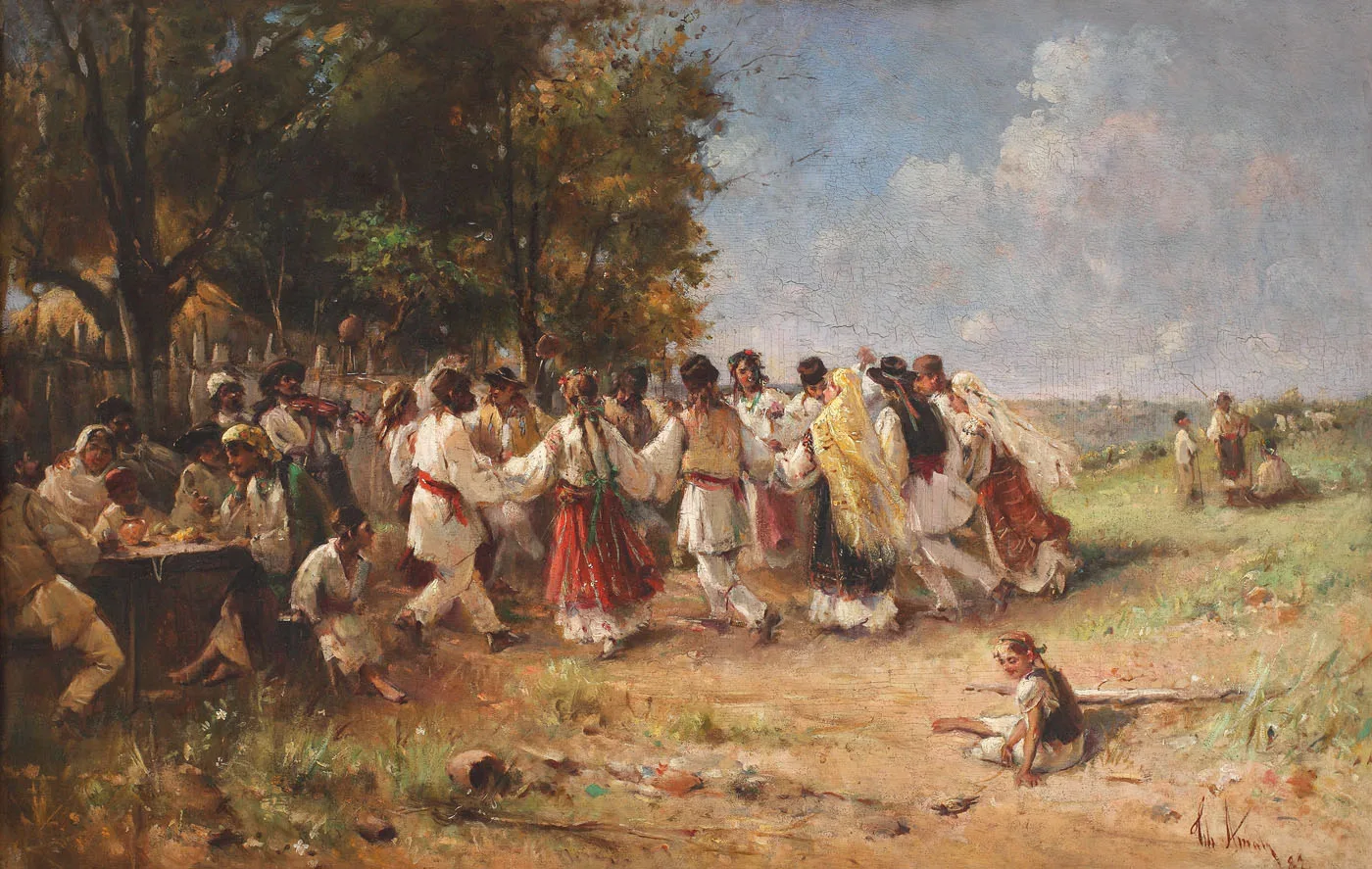 Hora la Aninoasa, pictură de Theodor Aman