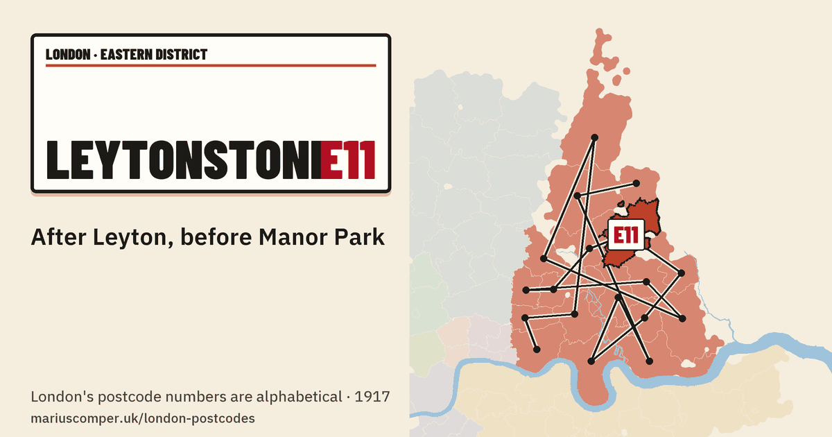 After Leyton, before Manor Park