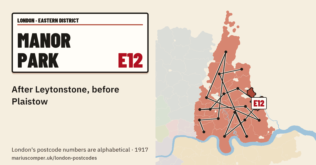 After Leytonstone, before Plaistow