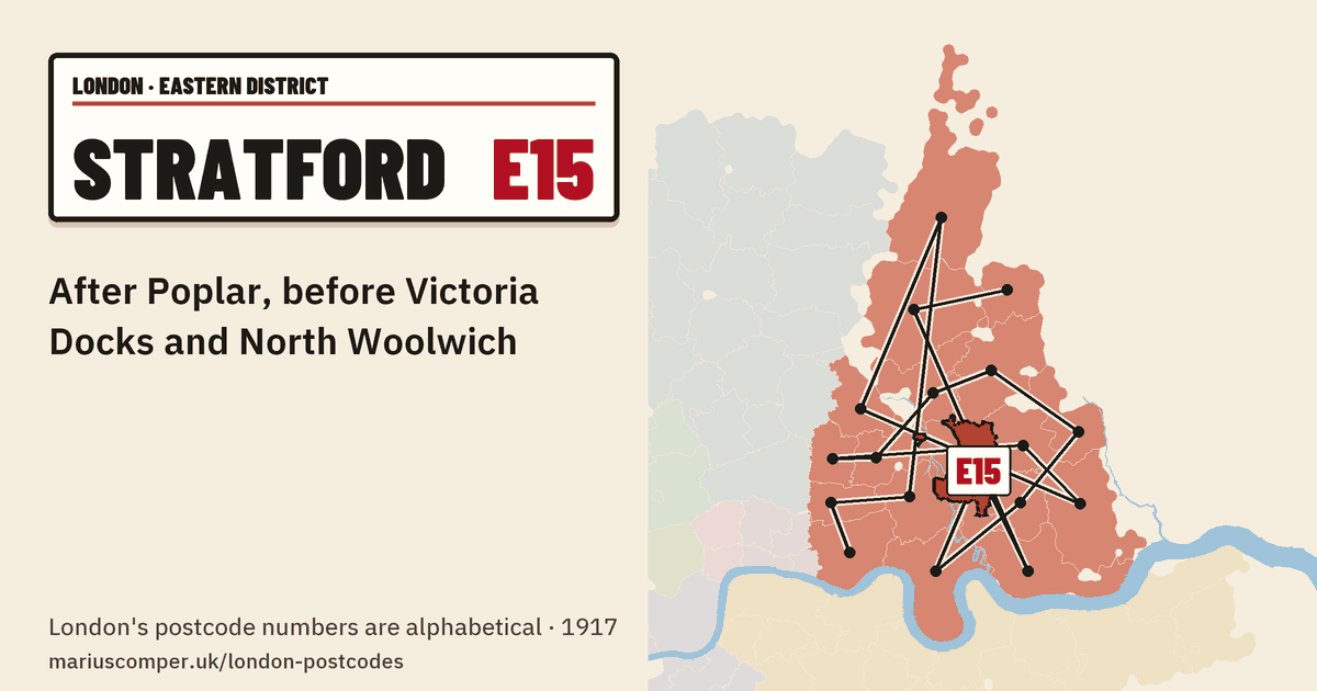 After Poplar, before Victoria Docks and North Woolwich