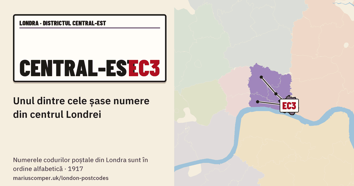 Unul dintre cele șase numere din centrul Londrei