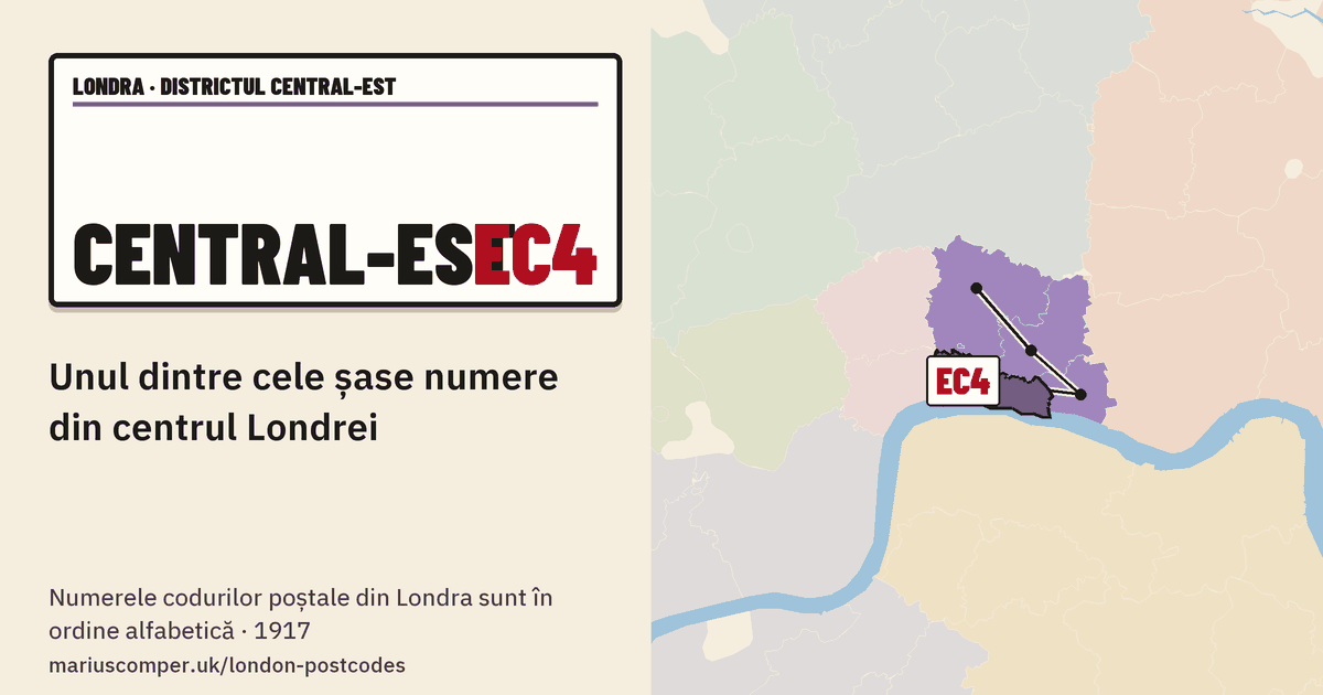 Unul dintre cele șase numere din centrul Londrei