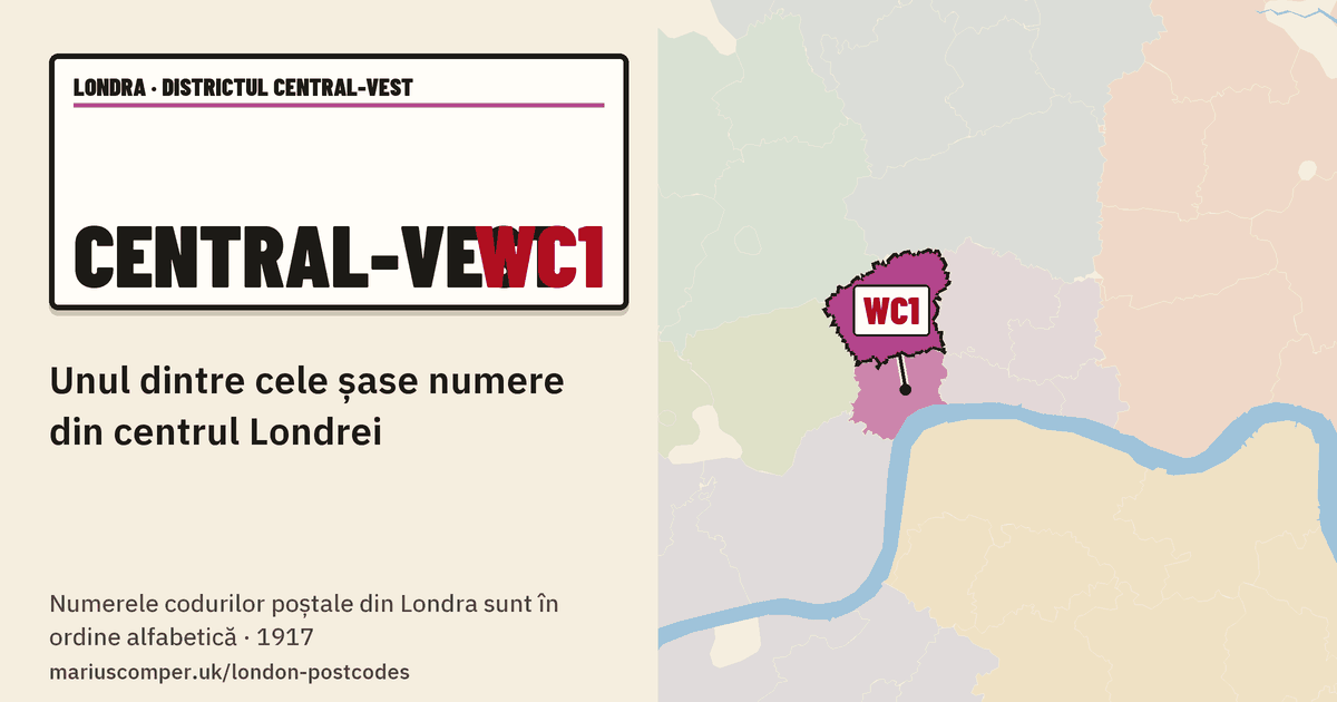 Unul dintre cele șase numere din centrul Londrei