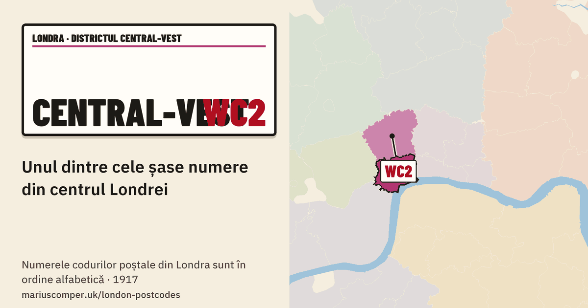 Unul dintre cele șase numere din centrul Londrei
