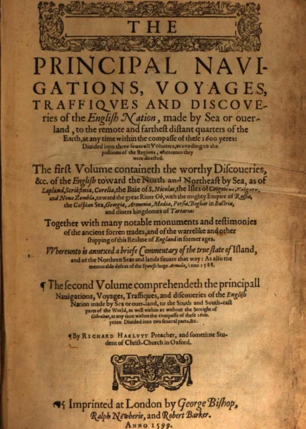 Hakluyt's Principal Navigations, 1599: the Englishman calls Moldavia Bogdania.