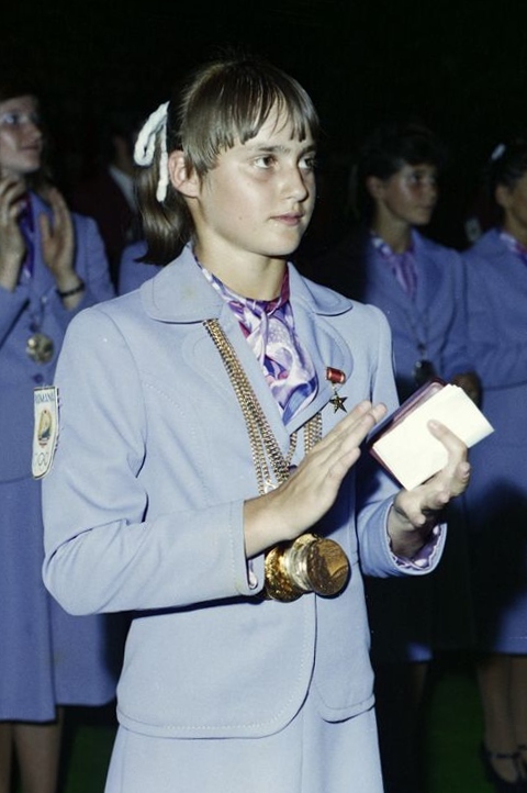 Nadia Comăneci la Jocurile Olimpice de la Montréal, 1976