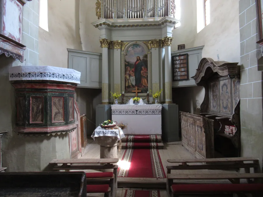 Viscri, Brașov county: the fortified church.