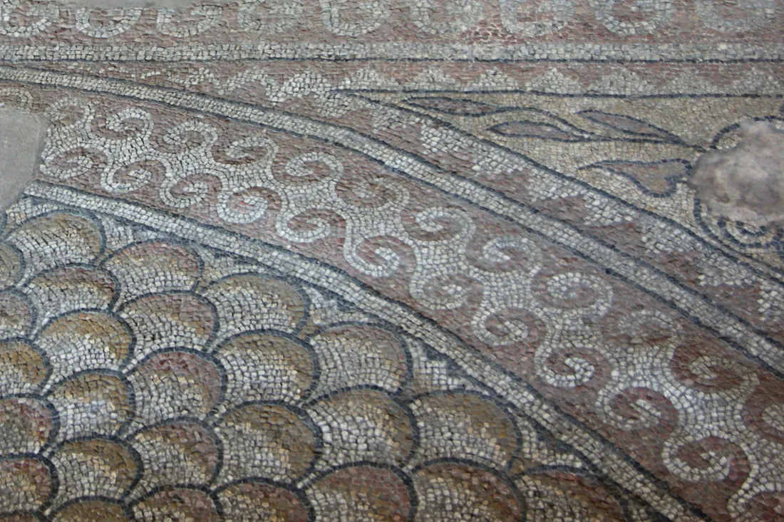 Tomis — today's Constanța: the Roman mosaic edifice, the land where Dionysius was born.