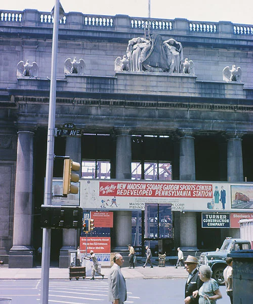 Penn Station demolition, June 1966.