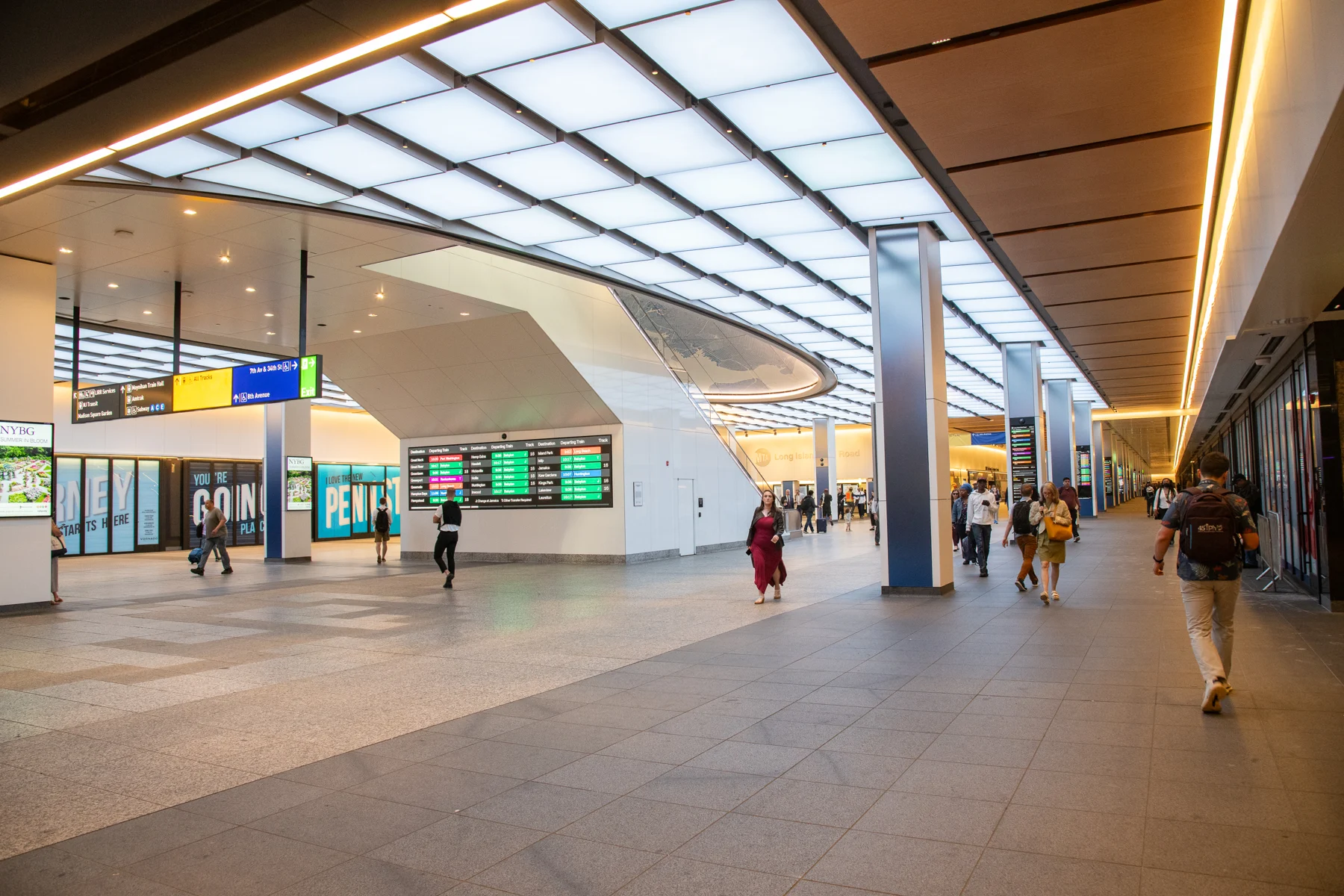Renovated LIRR concourse, 13 June 2023.