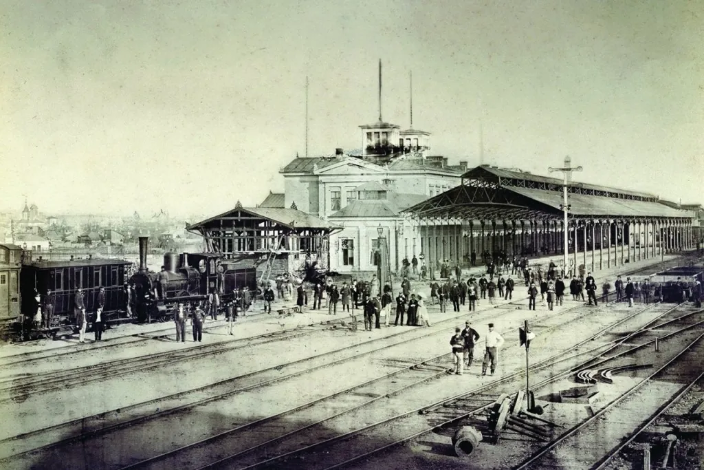Fotografie de epocă: Gara de Nord în 1872, de Carol Szathmari