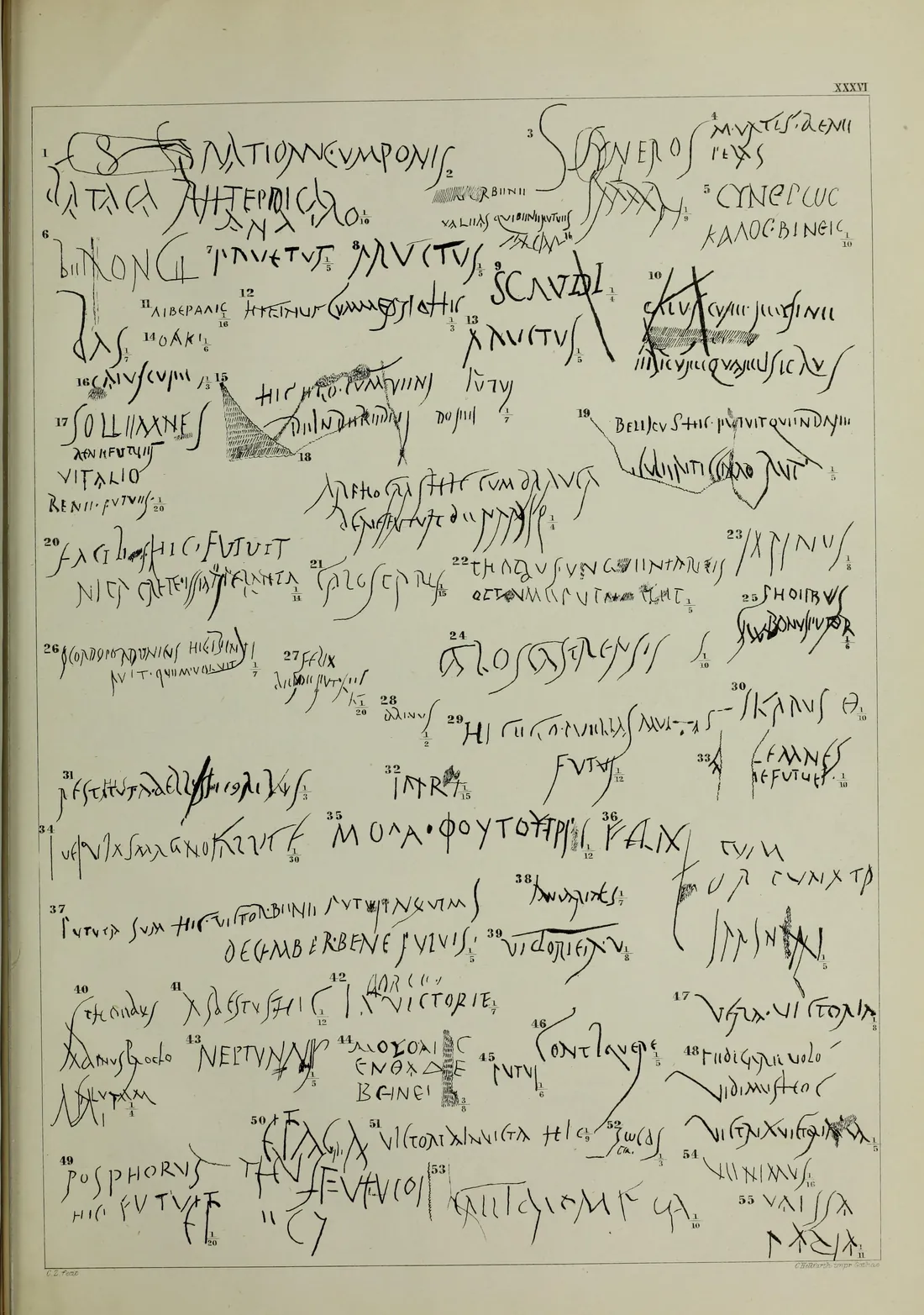 Plate XXXVI of CIL IV (1871): number 15 is our line, copied by Zangemeister at the wall.