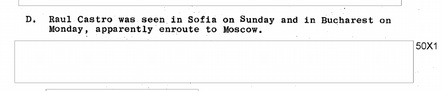 Fragment scanat din buletinul din 10 noiembrie 1961: D.