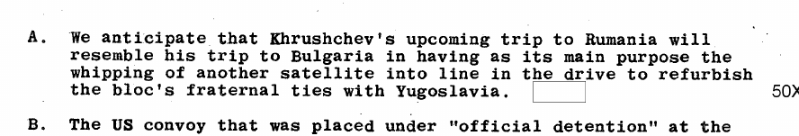 Fragment scanat din buletinul din 24 mai 1962: A.