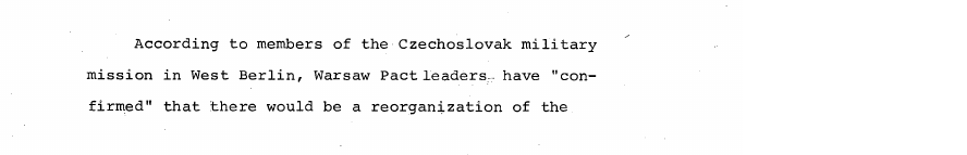 Fragment scanat din buletinul din 4 aprilie 1969: SOVIET AFFAIRS