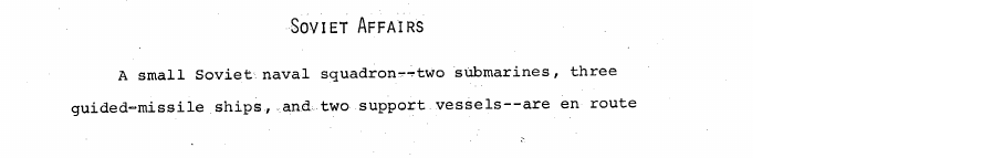 Fragment scanat din buletinul din 8 iulie 1969: Soviet Affairs