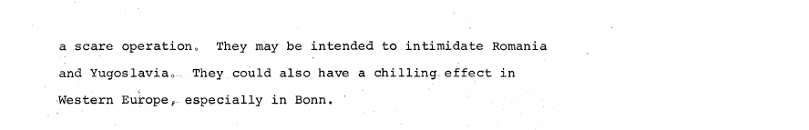 Fragment scanat din buletinul din 10 iulie 1969: SOVIET AFFAIRS