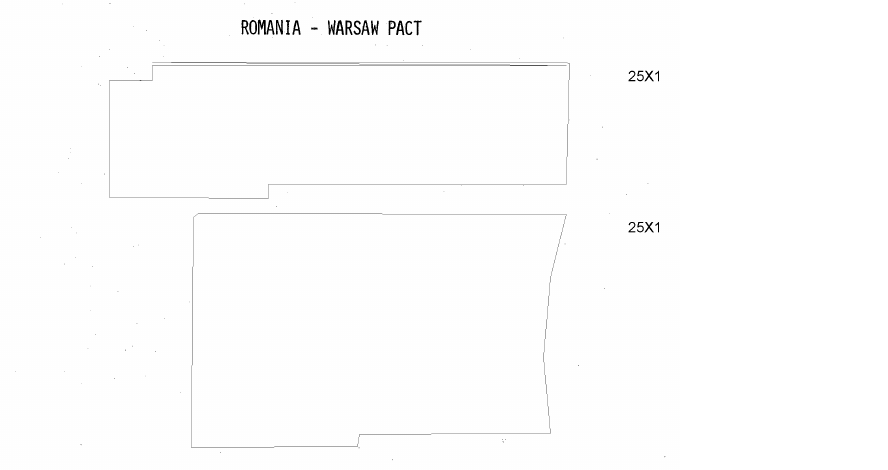 Fragment scanat din buletinul din 28 martie 1972: ROMANIA - WARSAW PACT