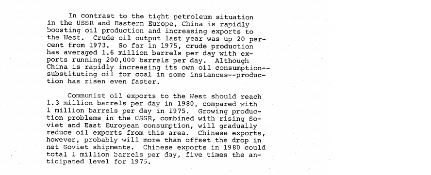 Fragment scanat din buletinul din 7 august 1975: OIL