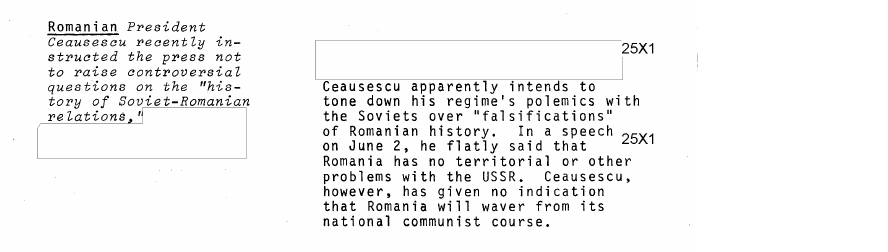 Scanned fragment of the brief of 23 June 1976: untitled