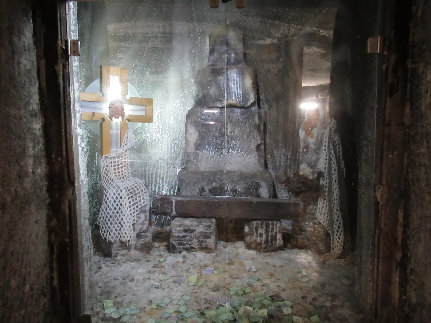 Altarul de sare din Sala de apel, loc de rugăciune al tăietorilor.
