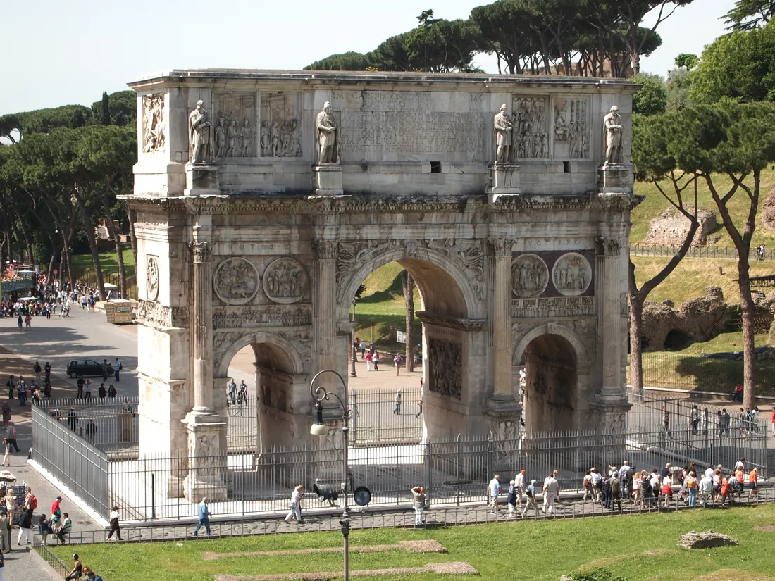 The Arch of Constantine in Rome