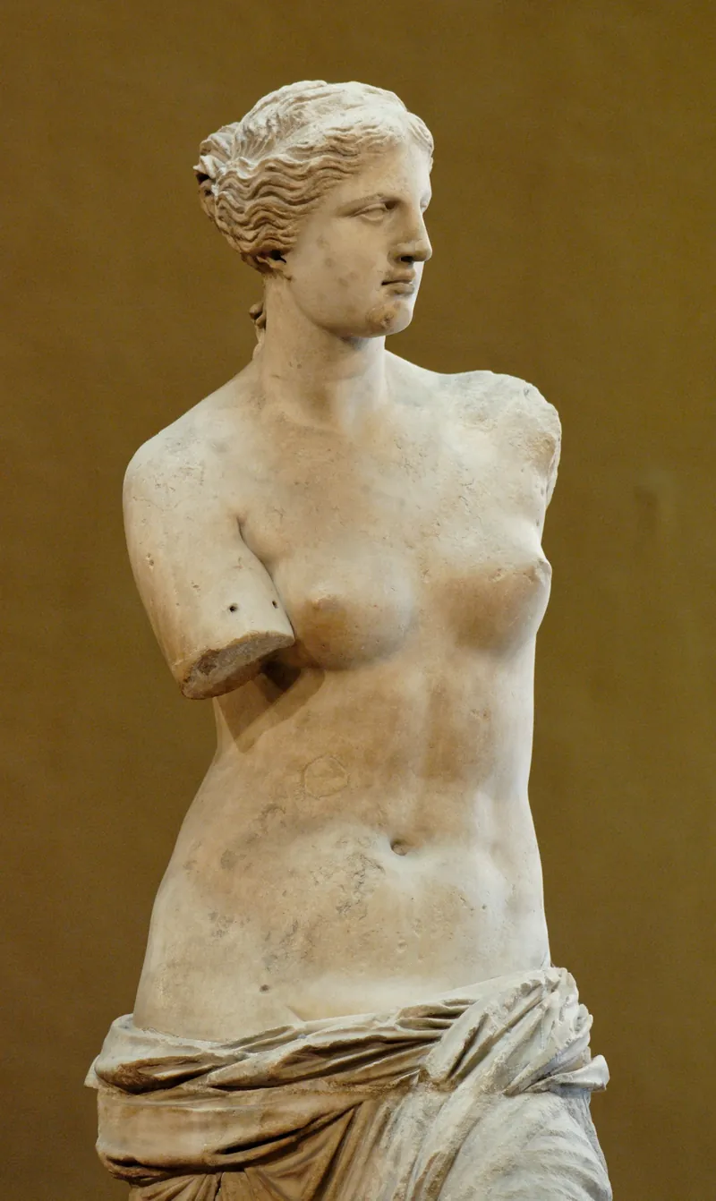 The Venus de Milo: goddess of vineri (Friday).