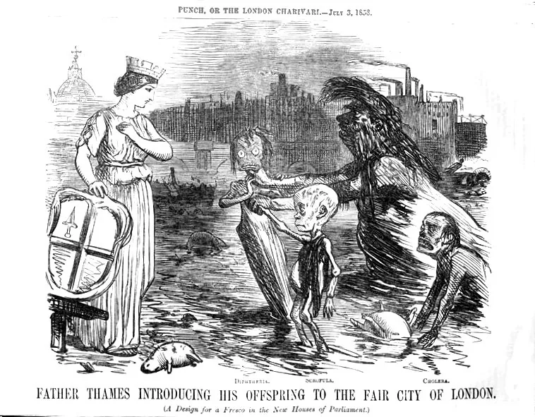 Tatăl Tamisa își prezintă odraslele Londrei, 1858