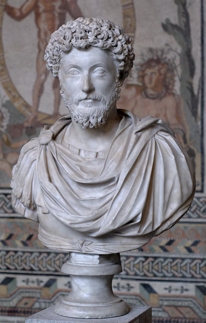 Marble bust of Marcus Aurelius